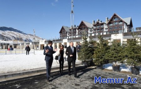 Azərbaycan prezidenti “Şahdağ” qış-yay turizm kompleksində olub
