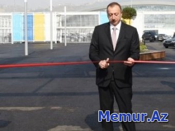 İlham Əliyev I Avropa Oyunları üçün avtobus deposunun açılışında iştirak edib