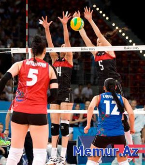 Bakı-2015: Qadın voleybolçularımız yarımfinalda