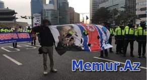 Seulda KXDR atletlərinin Qış Olimpiadasında iştirakına qarşı etiraz aksiyası keçirilib