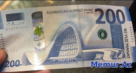 200 manatlıq əskinaslar dövriyyədə