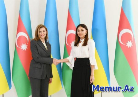 Mehriban Əliyeva Yelena Zelenskaya ilə görüşdü - YENİLƏNİB
