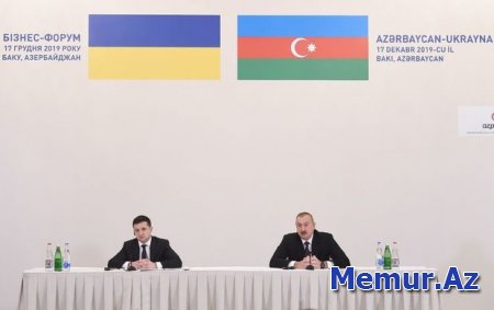 Azərbaycan və Ukrayna prezidentləri Azərbaycan-Ukrayna biznes forumunda iştirak ediblər - YENİLƏNİB