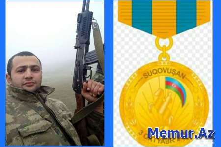 Babakişiyev Salman "Suqovuşanın azad olunmasına görə" medalı ilə təltif olundu