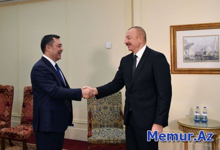 İlham Əliyev Qırğız Respublikasının Prezidenti ilə görüşdü 