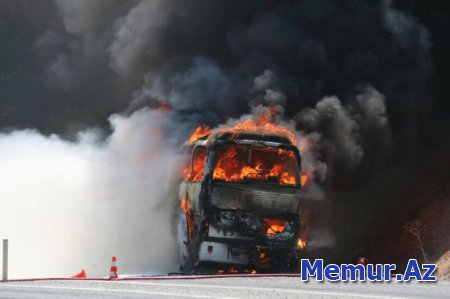 Bolqarıstanda avtobusda yanğın: 46 nəfər öldü