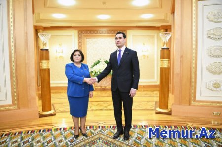 Sahibə Qafarova Türkmənistan Prezidenti ilə görüşüb