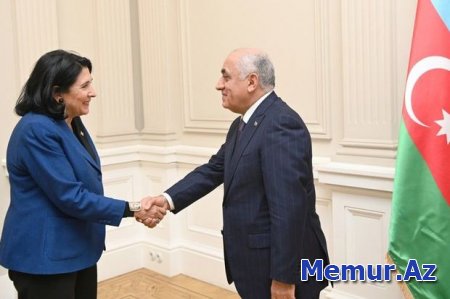Əli Əsədov Tbilisidə Gürcüstan Prezidenti ilə görüşüb - YENİLƏNİB