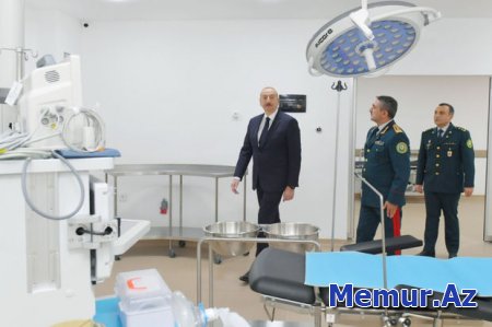 İlham Əliyev Bakıda Dövlət Sərhəd Xidmətinin yeni hərbi hospital kompleksinin açılışında iştirak edib 