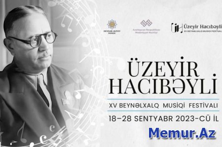 Üzeyir Hacıbəyli XV Beynəlxalq Musiqi Festivalı keçiriləcək