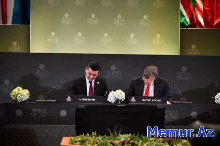 ABŞ və Özbəkistan arasında əməkdaşlıq memorandumu imzalanıb