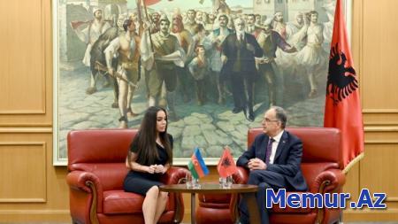 Leyla Əliyeva Albaniya Prezidenti ilə görüşdü