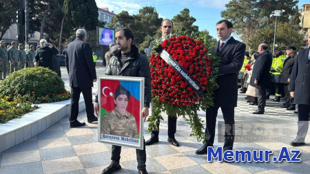 Sumqayıtda I Qarabağ müharibəsinin xanım şəhidi dəfn olunub - YENİLƏNİB