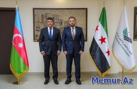 Bakı və Dəməşq aviasiya sahəsində əməkdaşlıq perspektivlərini müzakirə edib