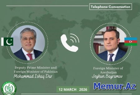 Ceyhun Bayramov pakistanlı həmkarı ilə regiondakı prosesləri müzakirə edib - YENİLƏNİB