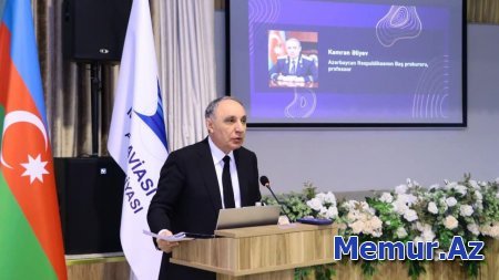 Baş prokurorun Milli Aviasiya Akademiyasında mühazirəsi keçirilib