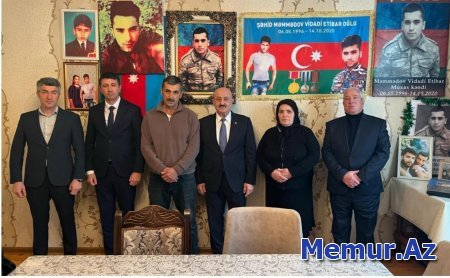 Deputat Asif Əsgərov şəhid ailəsini ziyarət etdi