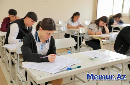 Naxçıvanda tam orta təhsil səviyyəsi üzrə buraxılış imtahanı keçirilib