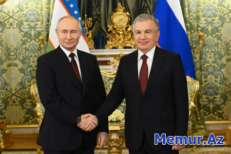 Mirziyoyev və Putin strateji tərəfdaşlıq məsələlərini müzakirə ediblər