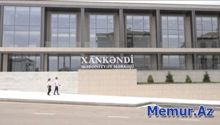 Xankəndidə ötən əsrin sonlarında inşa edilən Mədəniyyət Mərkəzi yenidən istifadəyə verilib