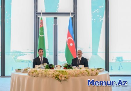 İlham Əliyevin adından Türkmənistan Prezidentinin şərəfinə dövlət ziyafəti verilib