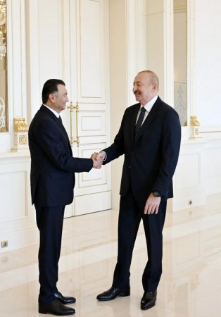 İlham Əliyev Tacikistanın Baş nazirini qəbul edib